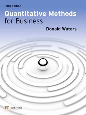 cover image of Quantitative Methods for Business, 5th ed